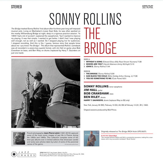 SONNY ROLLINS QUARTET "The Bridge" VINYL LP