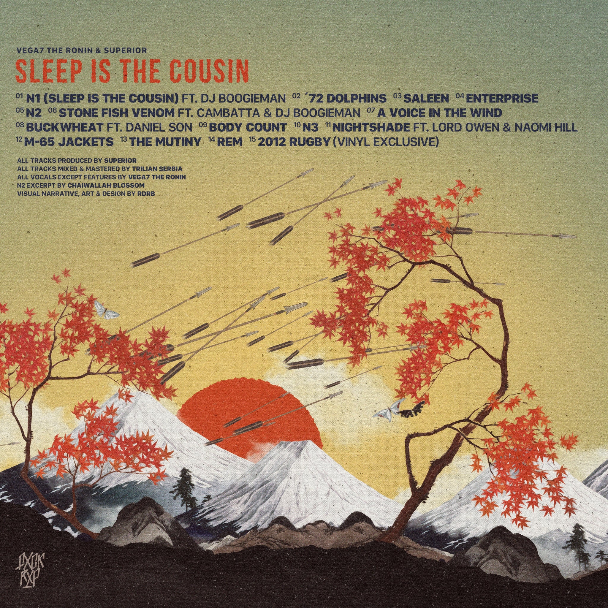 VEGA7 THE RONIN & SUPERIOR Sleep Is The Cousin VINYL LP – FXCK RXP