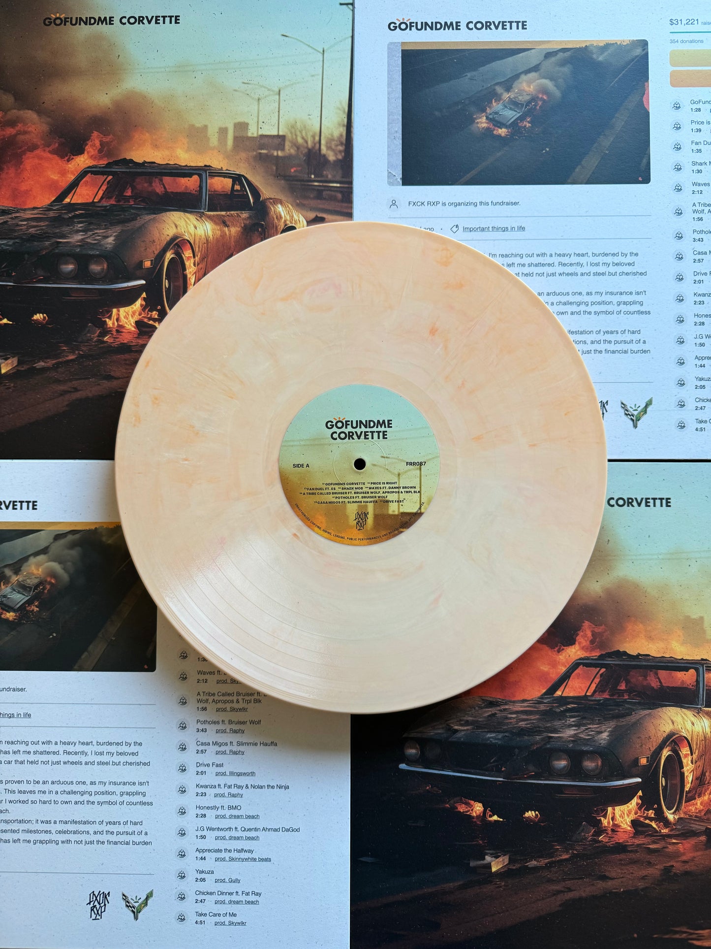 [FRR087] J.U.S (of BRUISER BRIGADE) "GoFundMe Corvette" LP