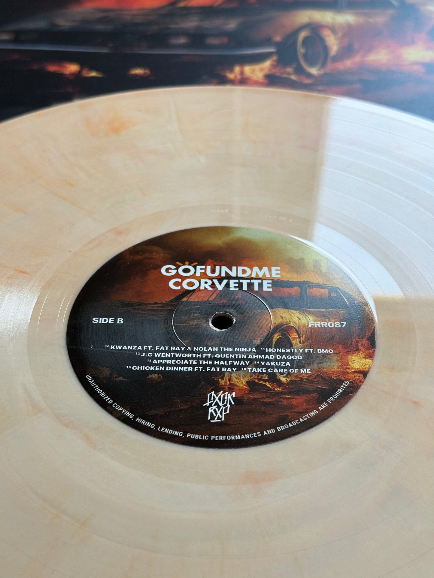 [FRR087] J.U.S (of BRUISER BRIGADE) "GoFundMe Corvette" LP