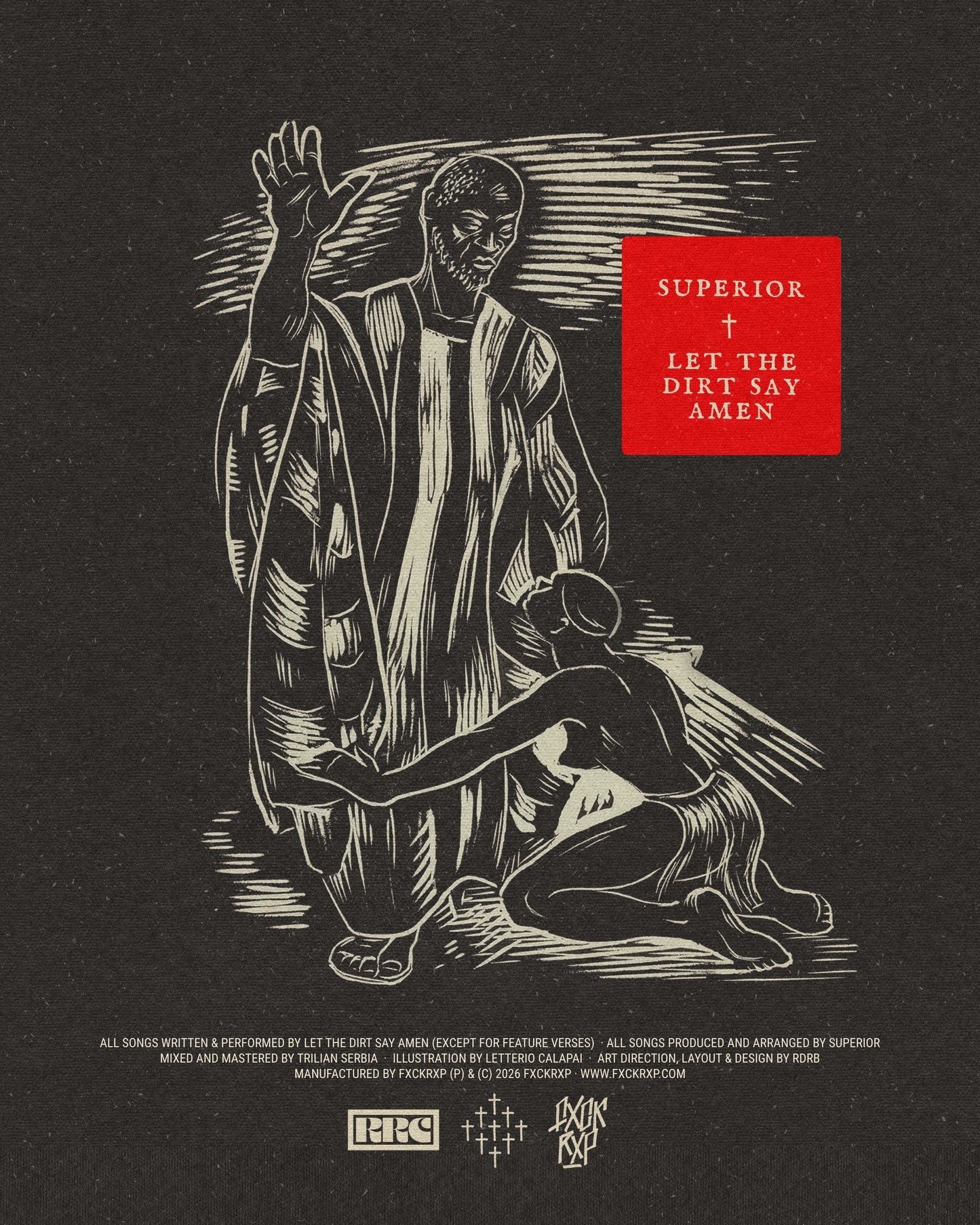 [FRR102] LET THE DIRT SAY AMEN & SUPERIOR "The Saint, The Servant, The Sinner" LP