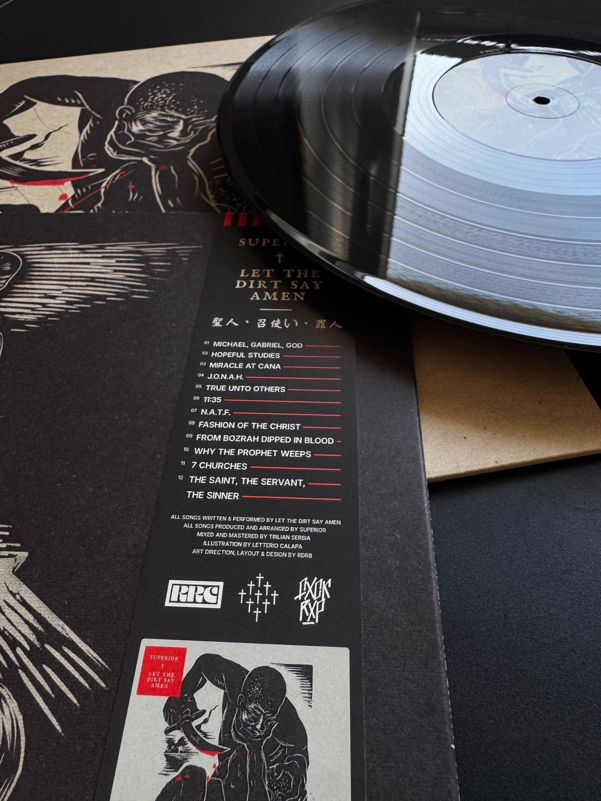 [FRR102] LET THE DIRT SAY AMEN & SUPERIOR "The Saint, The Servant, The Sinner" LP