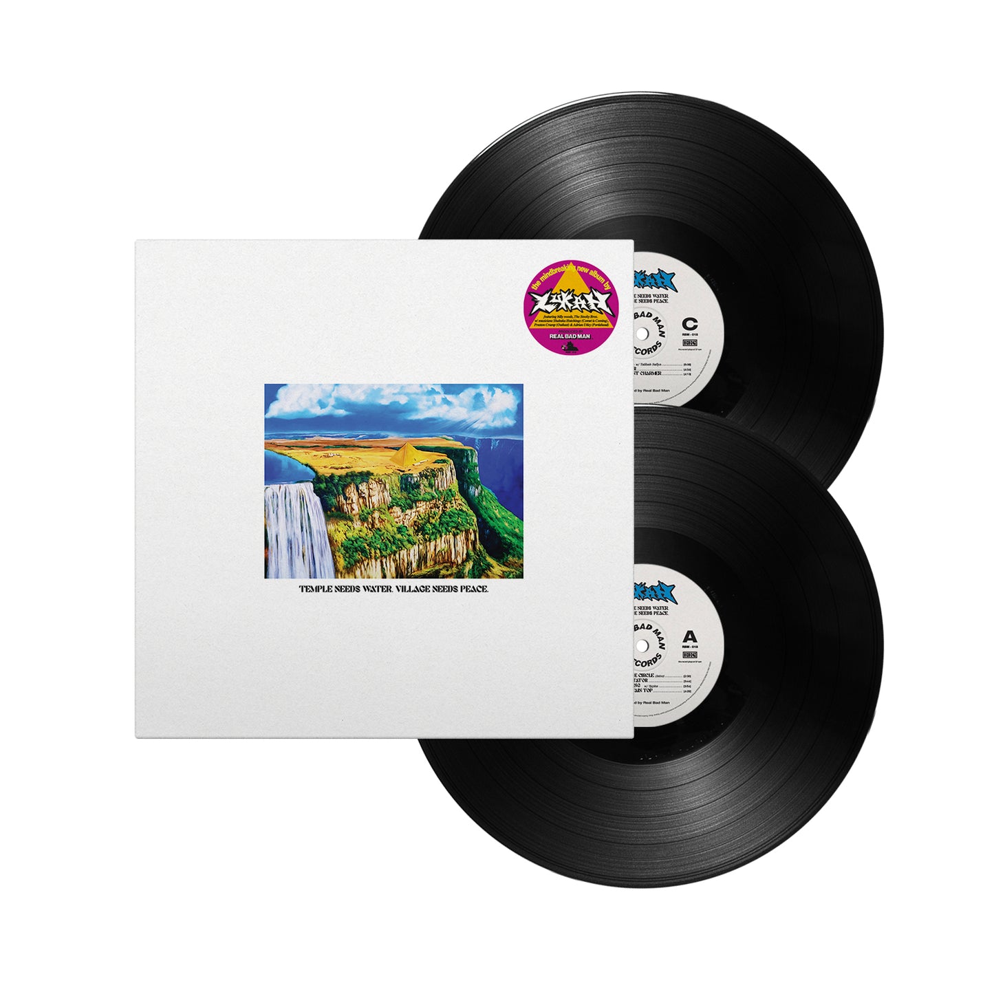 LUKAH & REAL BAD MAN "Temple Needs Water. Village Needs Peace" 2LP