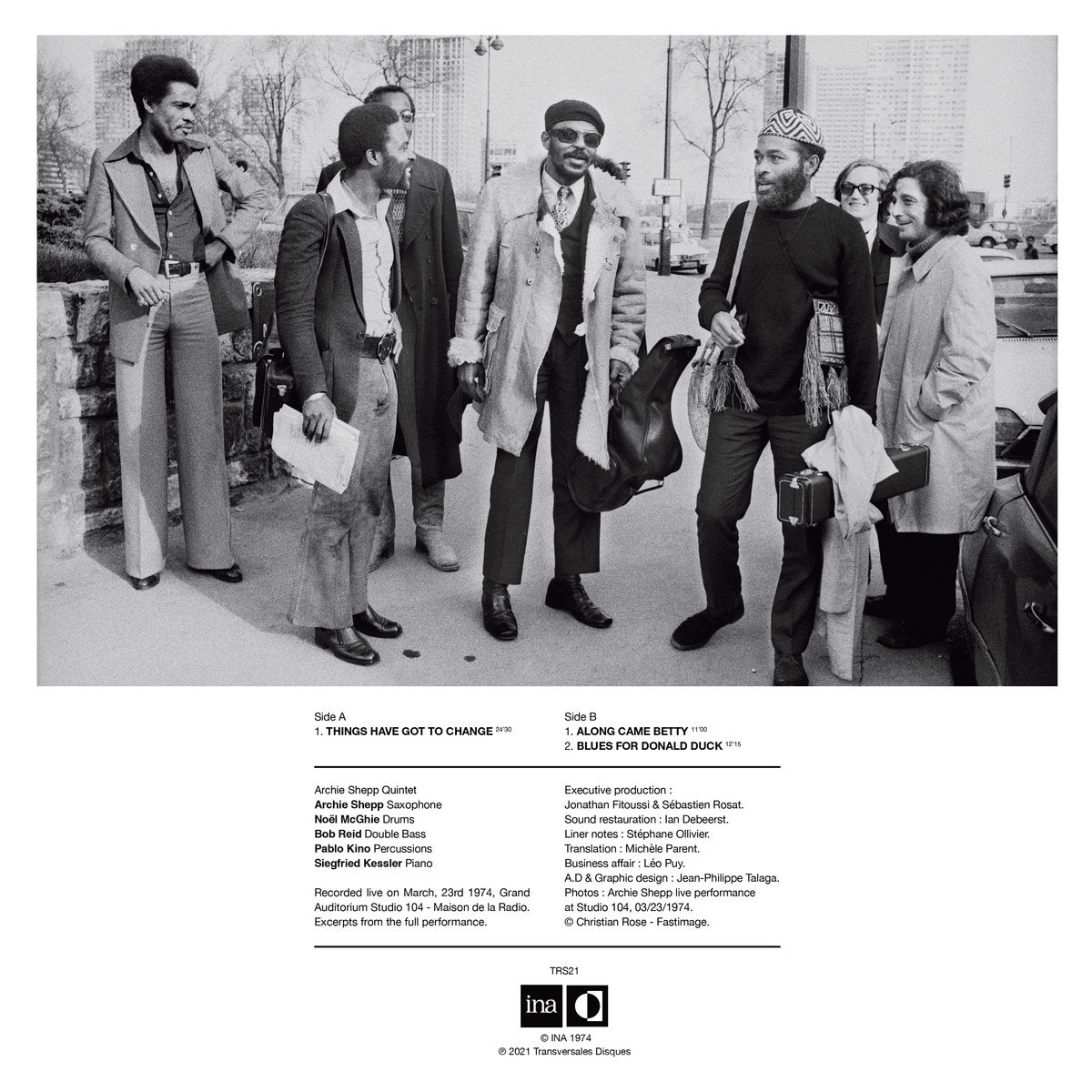 ARCHIE SHEPP "Live In Paris 1974" VINYL LP